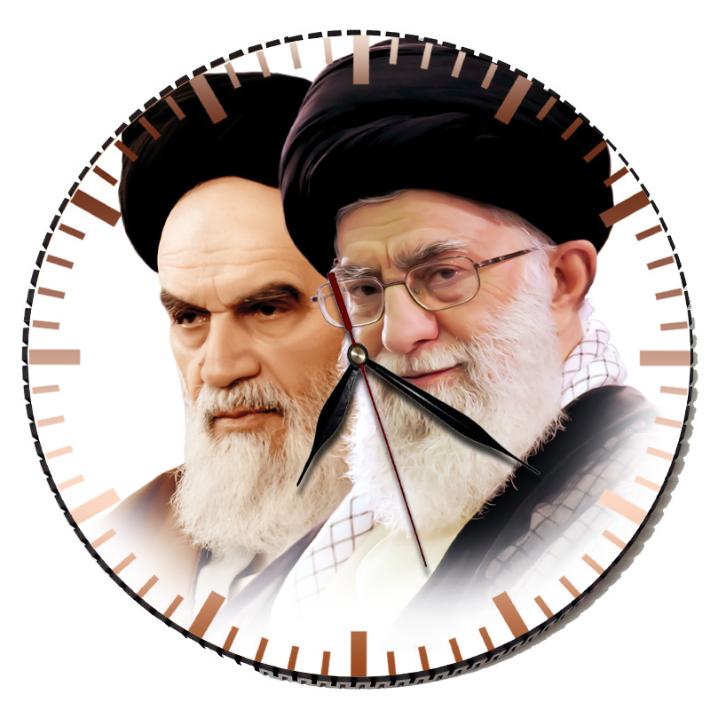 ساعت دیواری مدل امام و رهبری | سفید | گارانتی اصالت و سلامت فیزیکی کالا - تصویر 2