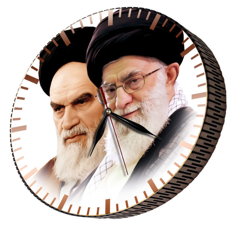 ساعت دیواری مدل امام و رهبری | سفید | گارانتی اصالت و سلامت فیزیکی کالا - تصویر 3