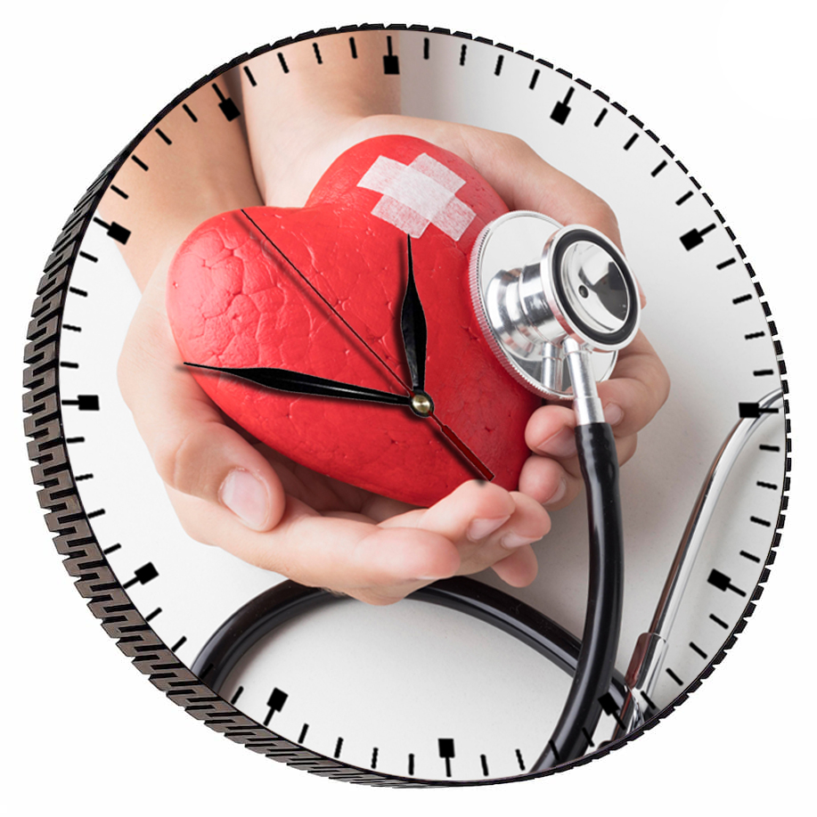 ساعت دیواری مدل پرستاری | قرمز | گارانتی اصالت و سلامت فیزیکی کالا