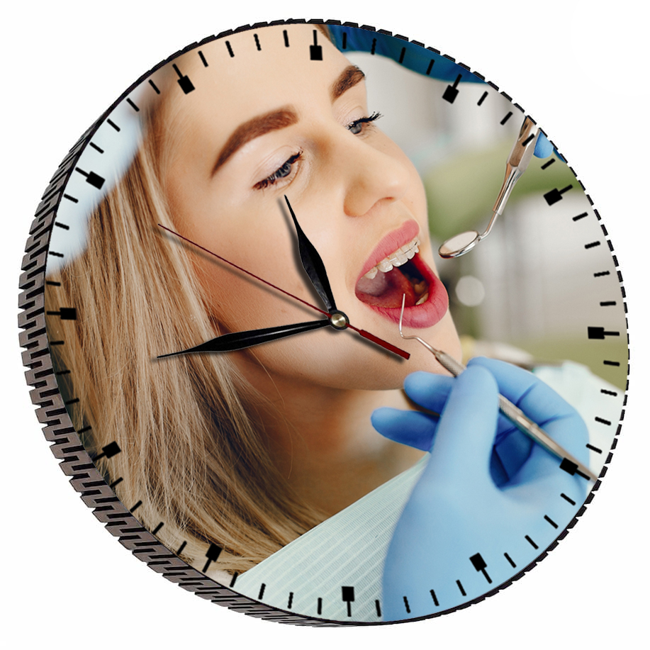 ساعت دیواری مدل دندانپزشک | چند رنگ | گارانتی اصالت و سلامت فیزیکی کالا