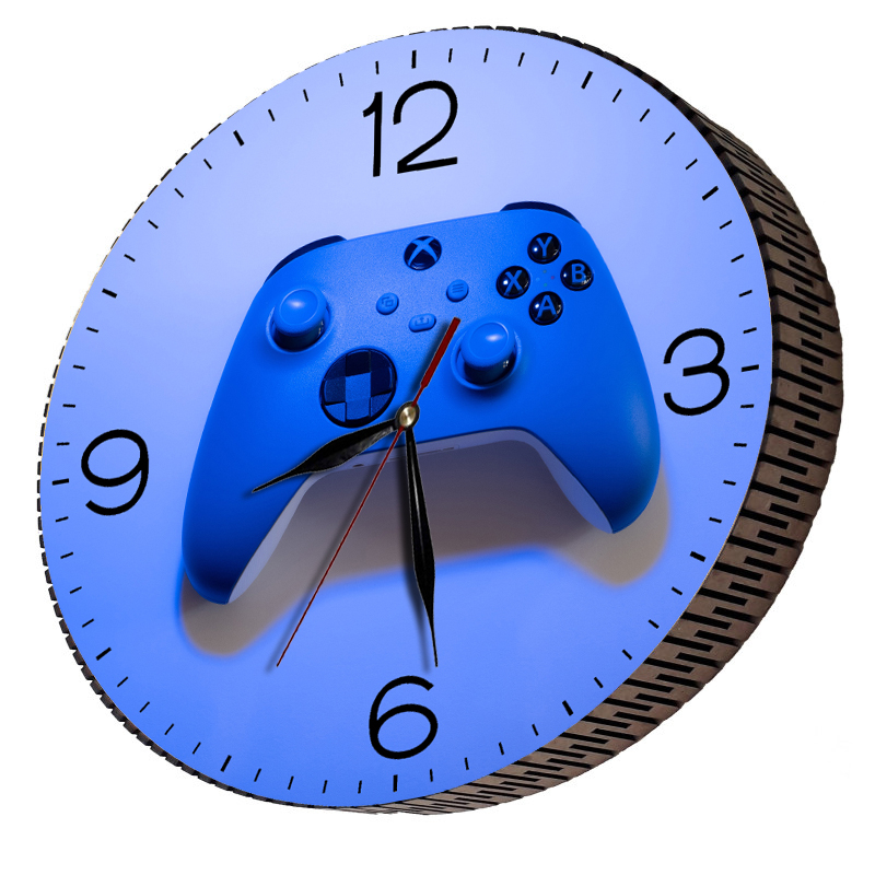 ساعت دیواری مدل PS4 | آبی | گارانتی اصالت و سلامت فیزیکی کالا - تصویر 3