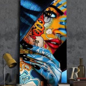 تابلو دکوراتیو طرح دختر فشن