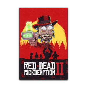 تابلو شاسی گوفی مدل ریک در بازی رد دد ردمشن انیمیشن ریک و مورتی طرح Rickdemption کد RED21 | 10 × 15 سانتی‌متر | گارانتی اصالت و سلامت فیزیکی کالا