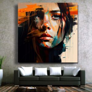 تابلو شاسی مدرن طرح دختر