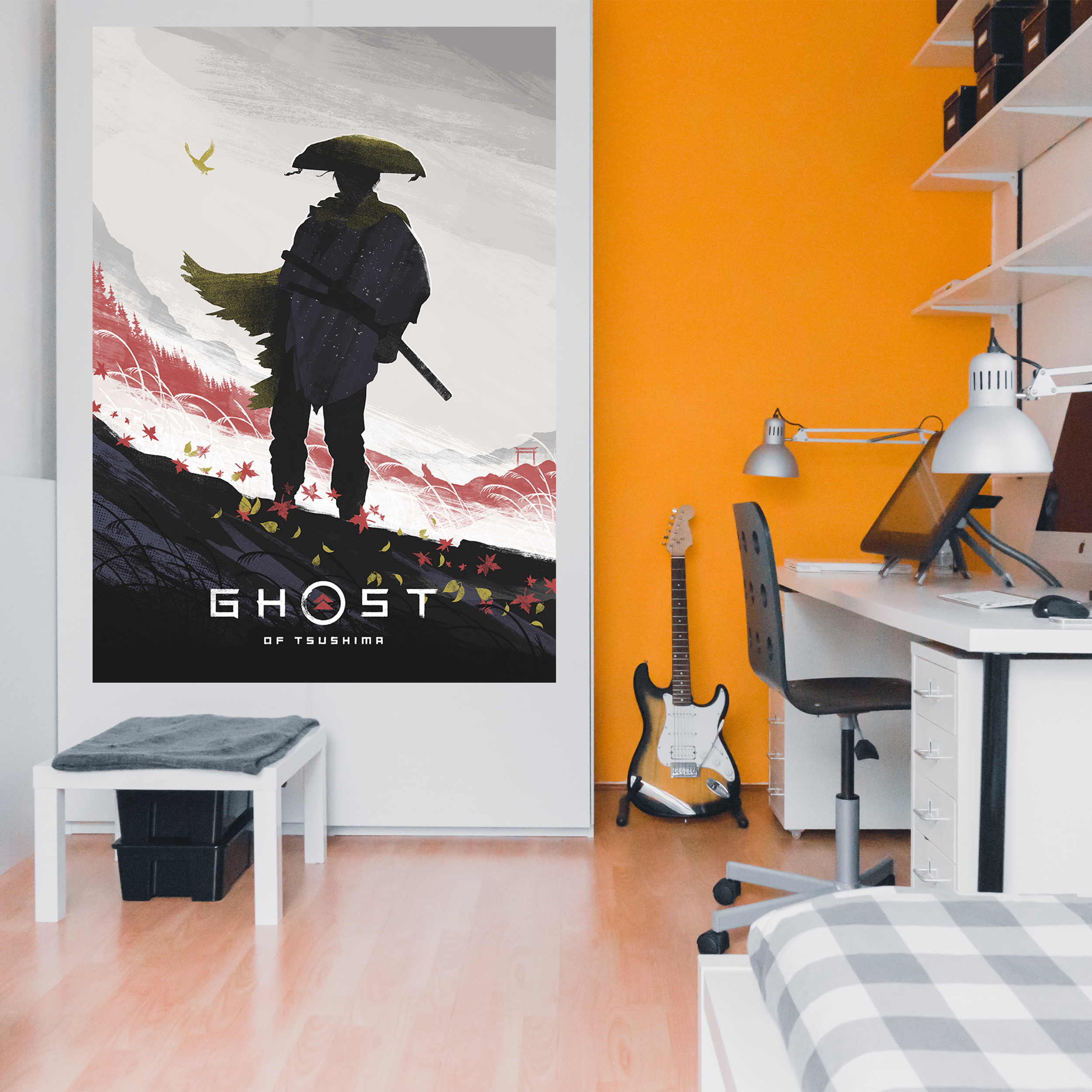 تابلو شاسی مدل گیمینگ گوست اف سوشیما ghost of tsushima کد 1264 - تصویر 3