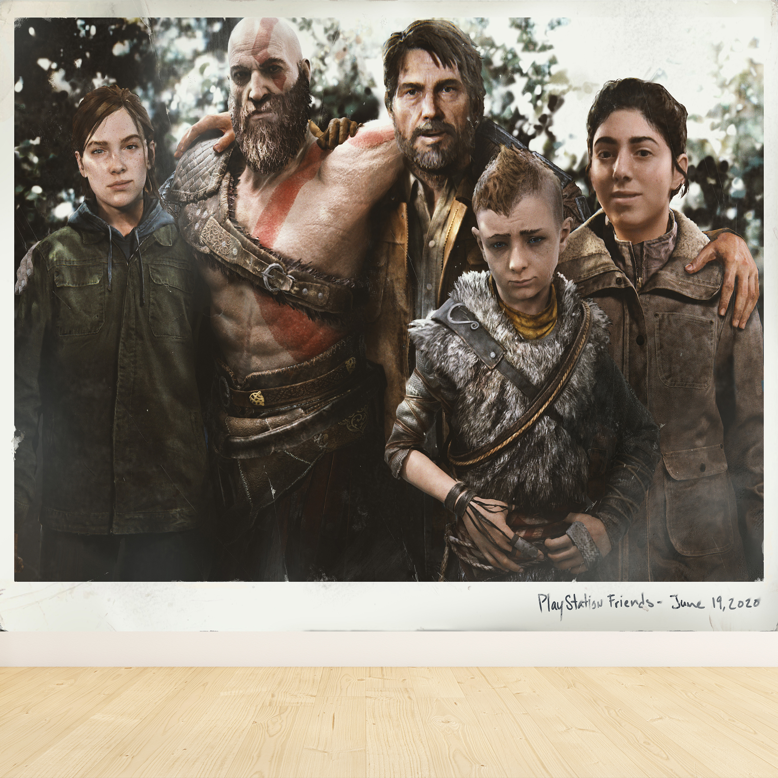 تابلو شاسی مدل گیمینگ طرح لست آف آس و گاد آف وار last of us god of war پلی استیشن کد 1200 - تصویر 2