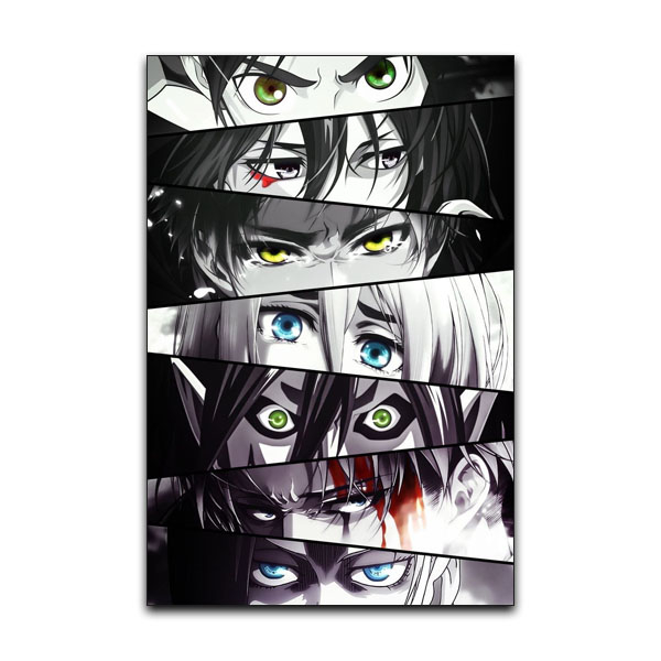 تابلو شاسی مدل انیمه اتک آن تایتان طرح AOT Attack on Titan Anime کد EYE07