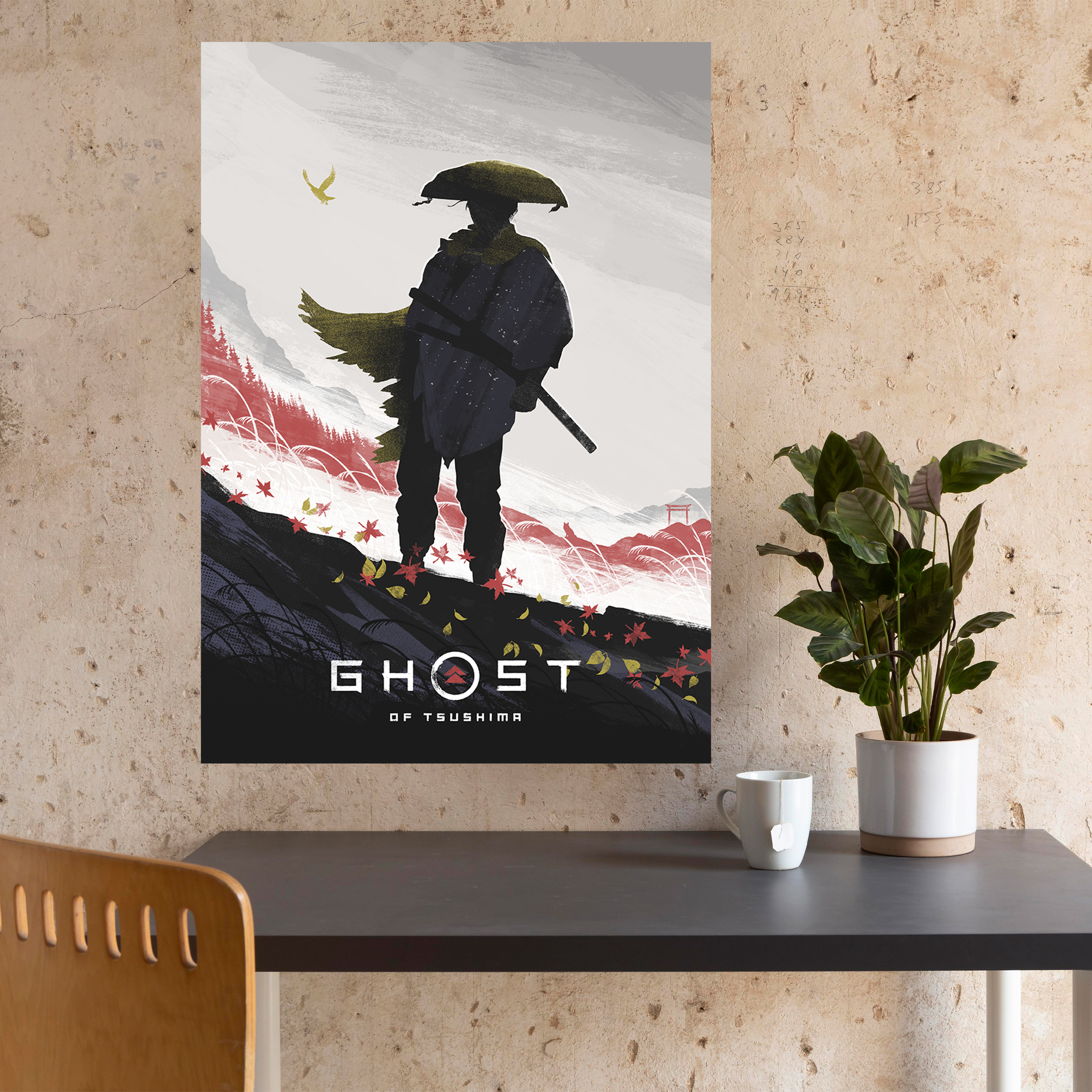 تابلو شاسی مدل گیمینگ گوست اف سوشیما ghost of tsushima کد 1264 - تصویر 2