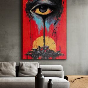 تابلو شاسی مدرن طرح چشم و ماه