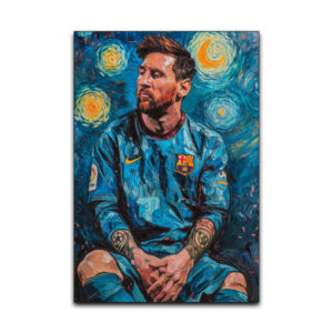 تابلو شاسی مدل فوتبالی بارسلونا مسی طرح Messi کد GOK24