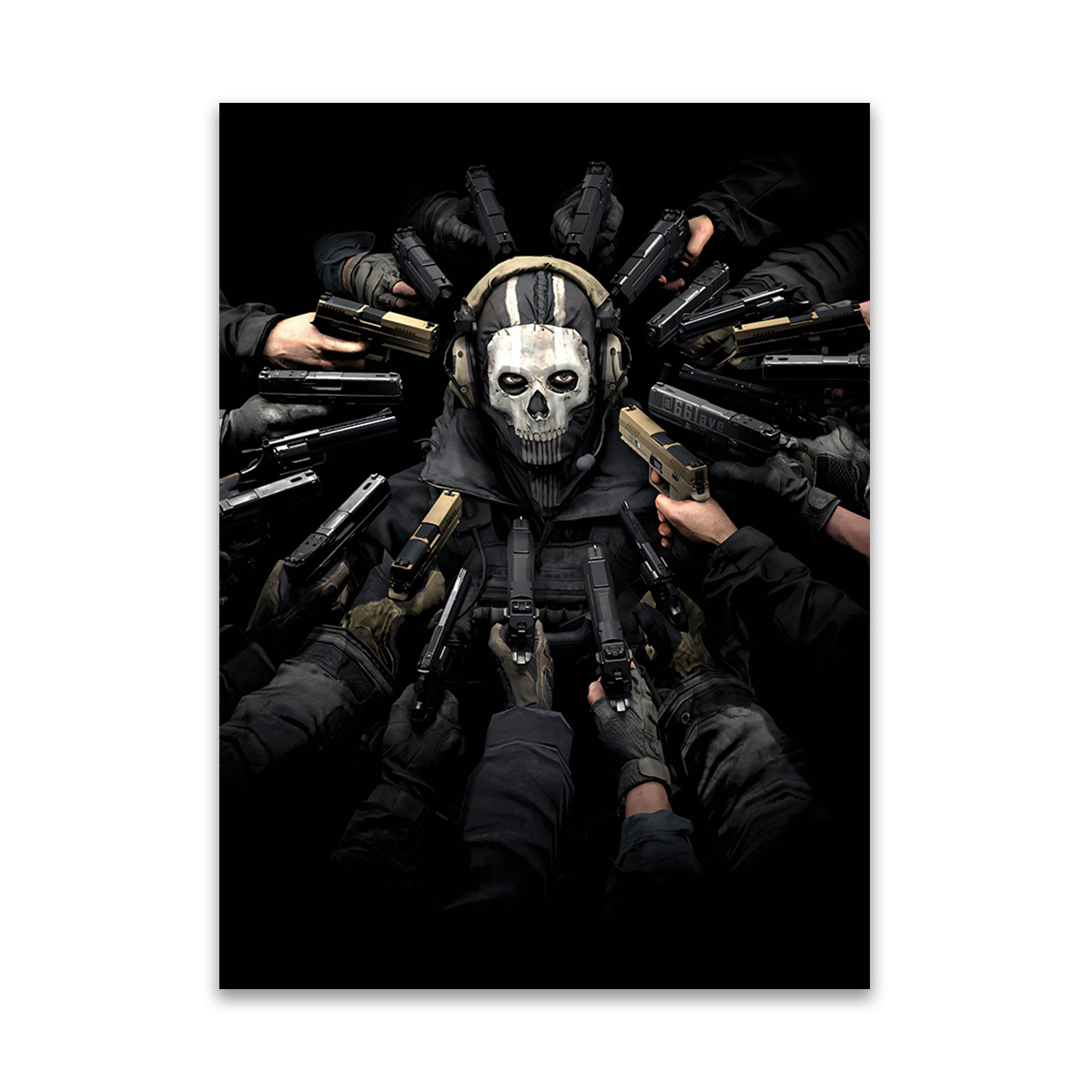 تابلو شاسی مدل کال اف دیوتی مدرن وار فر وارزون گوست COD call of duty کد GA 1008 - تصویر 2