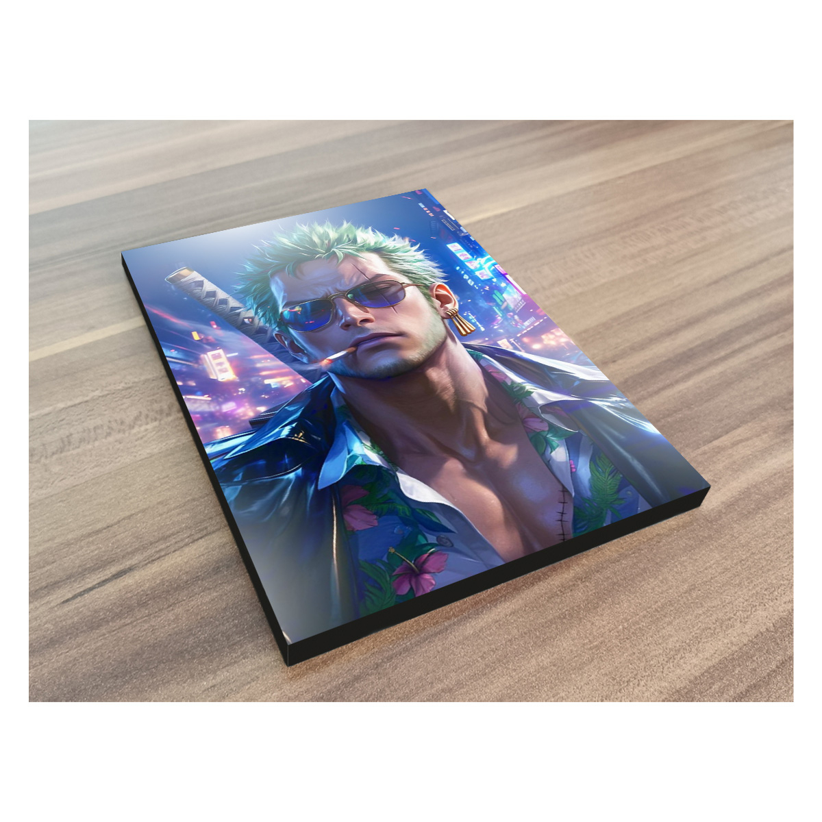 تابلو شاسی گوفی مدل زورو انیمه وان پیس طرح One Piece Zoro کد STYL154 - تصویر 2