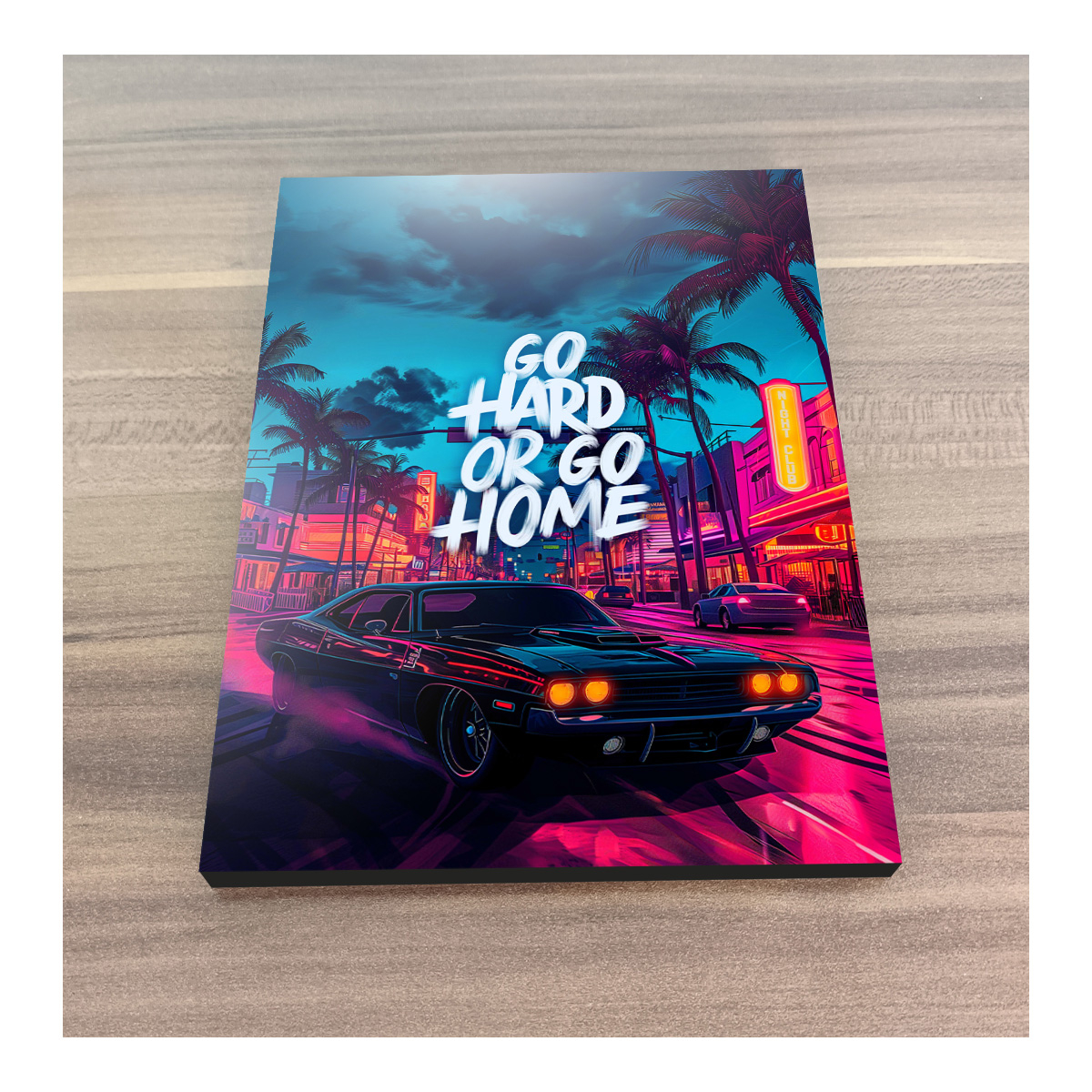 تابلو شاسی گوفی مدل ماشین آرت طرح Car کد HOME14 - تصویر 3