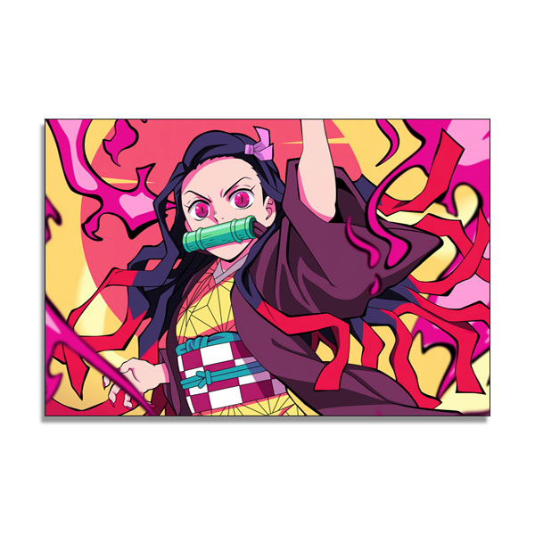 تابلو شاسی گوفی مدل نزوکو دیمن اسلیر طرح انیمه شیطان کش Demon Slayer Nezuko کد RED47
