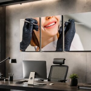تابلو شاسی مدرن طرح دندانپزشک . دکوراسیون مطب پزشکی