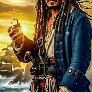 تابلو شاسی طرح Captain Jack Sparrow(جک اسپارو) - 3
