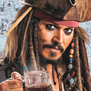 تابلو شاسی طرح Captain Jack Sparrow(جک اسپارو) - 2